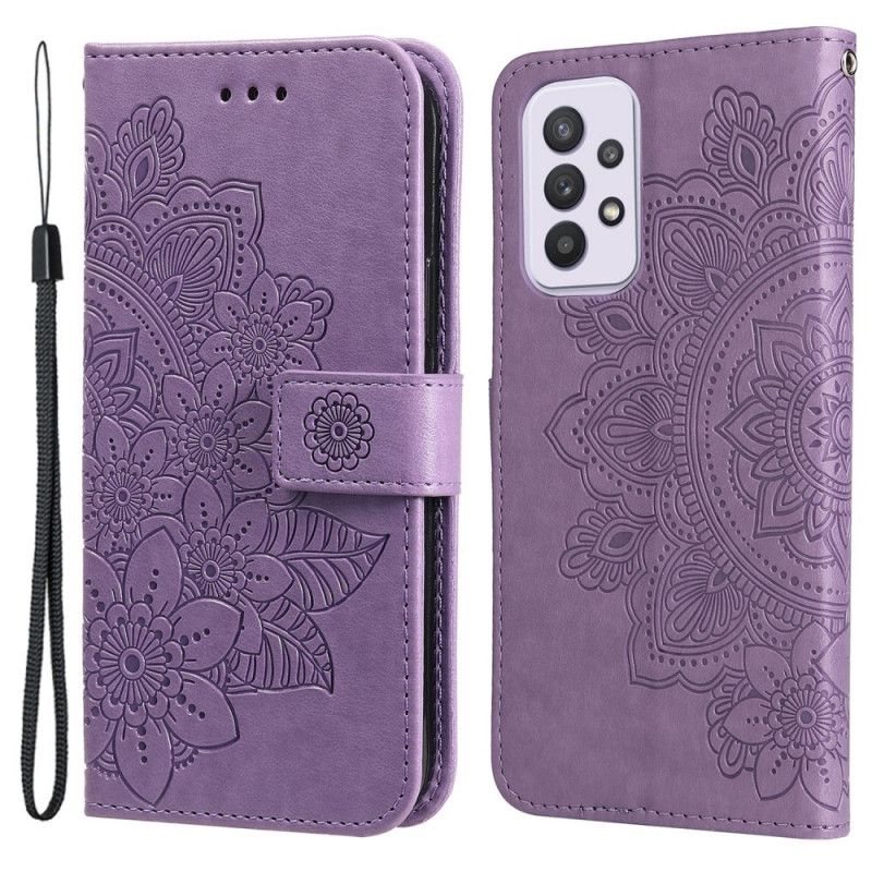 Læder Cover Samsung Galaxy A33 5G Blomstermandala