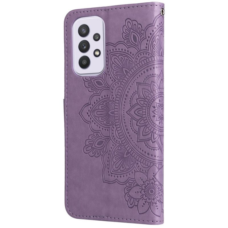 Læder Cover Samsung Galaxy A33 5G Blomstermandala