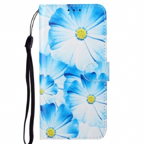 Læder Cover Samsung Galaxy A33 5G Blomsterstilen