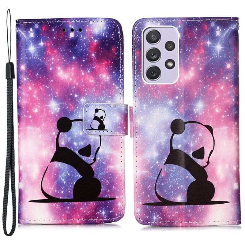 Læder Cover Samsung Galaxy A33 5G Panda Galaxy