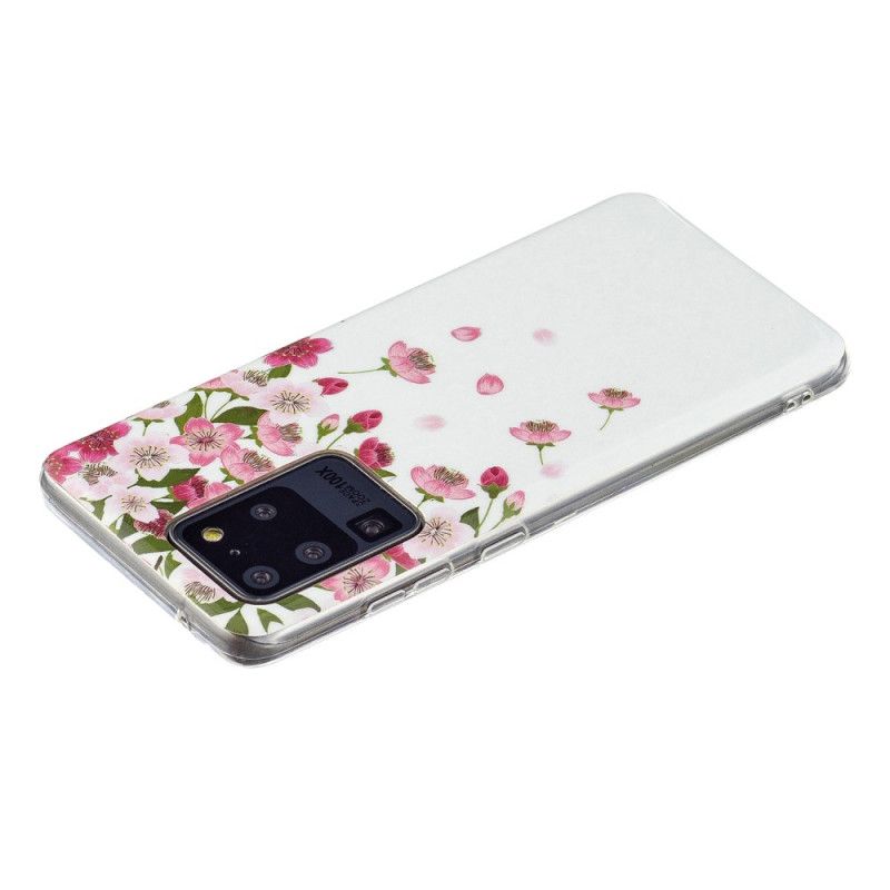 Cover Samsung Galaxy S20 Ultra Fluorescerende Blomster