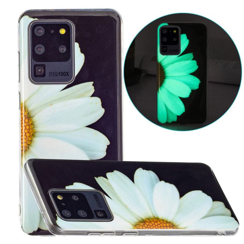 Cover Samsung Galaxy S20 Ultra Fluorescerende Blomsterserie