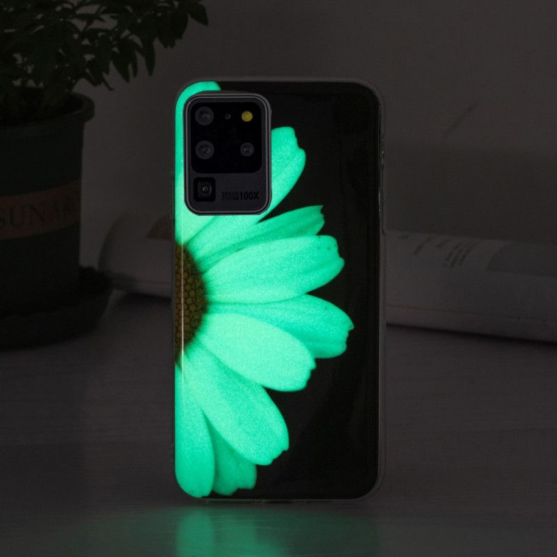 Cover Samsung Galaxy S20 Ultra Fluorescerende Blomsterserie