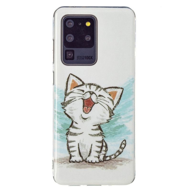 Cover Samsung Galaxy S20 Ultra Fluorescerende Kat