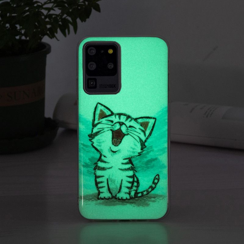 Cover Samsung Galaxy S20 Ultra Fluorescerende Kat