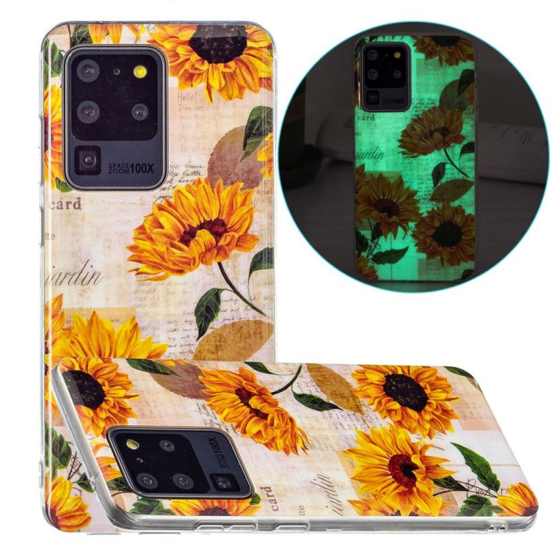 Cover Samsung Galaxy S20 Ultra Fluorescerende Solsikker