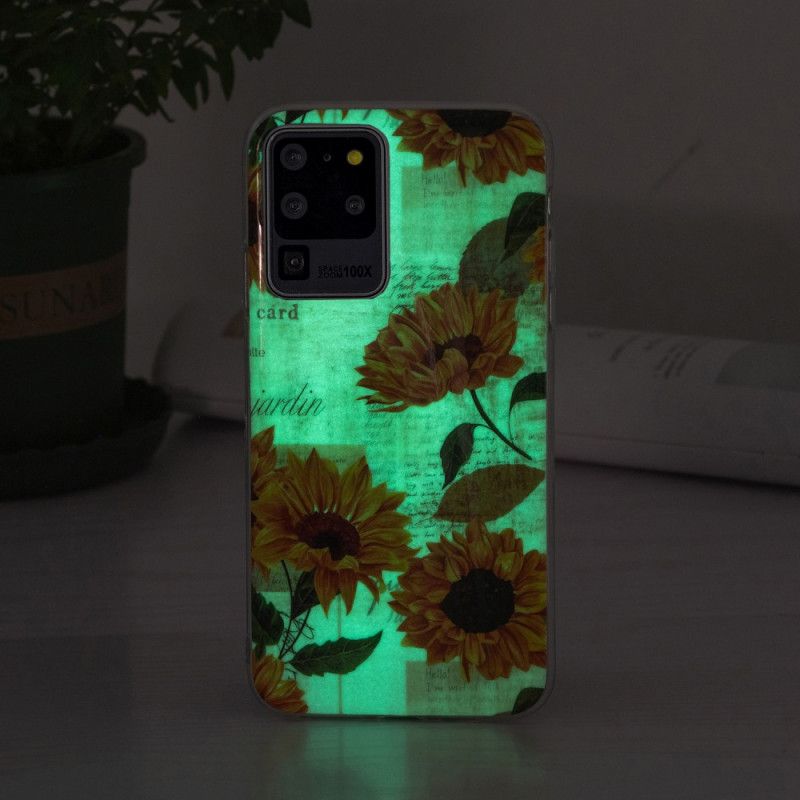 Cover Samsung Galaxy S20 Ultra Fluorescerende Solsikker