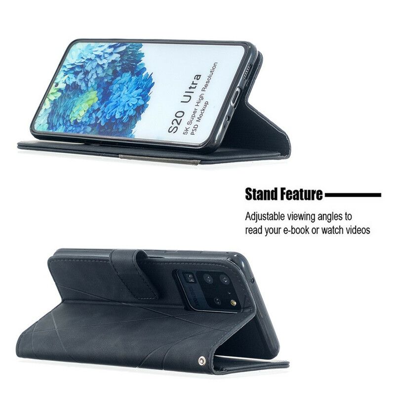 Flip Cover Samsung Galaxy S20 Ultra Binfen Farvetrekanter