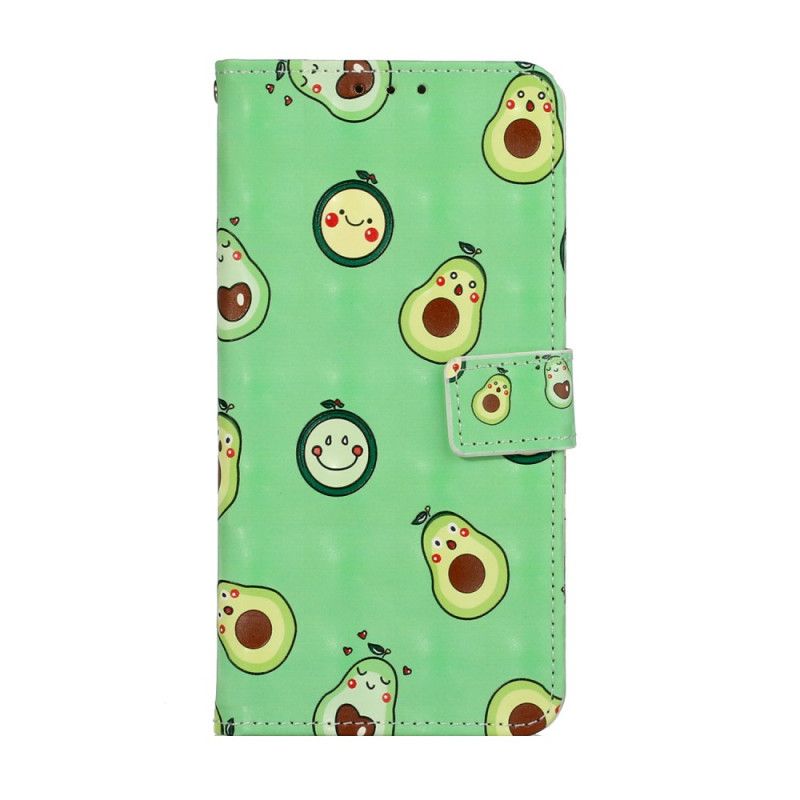 Flip Cover Samsung Galaxy S20 Ultra Med Snor Avocado Justerbar Rem