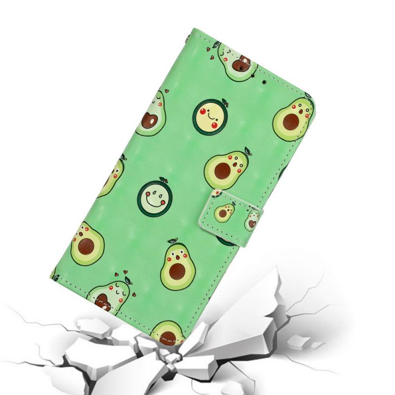 Flip Cover Samsung Galaxy S20 Ultra Med Snor Avocado Justerbar Rem