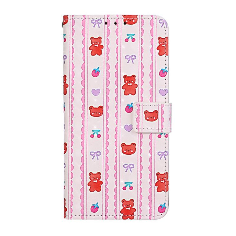 Flip Cover Samsung Galaxy S20 Ultra Med Snor Justerbare Stropper