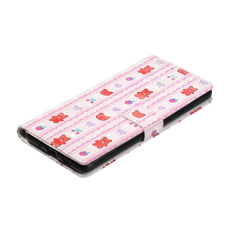 Flip Cover Samsung Galaxy S20 Ultra Med Snor Justerbare Stropper