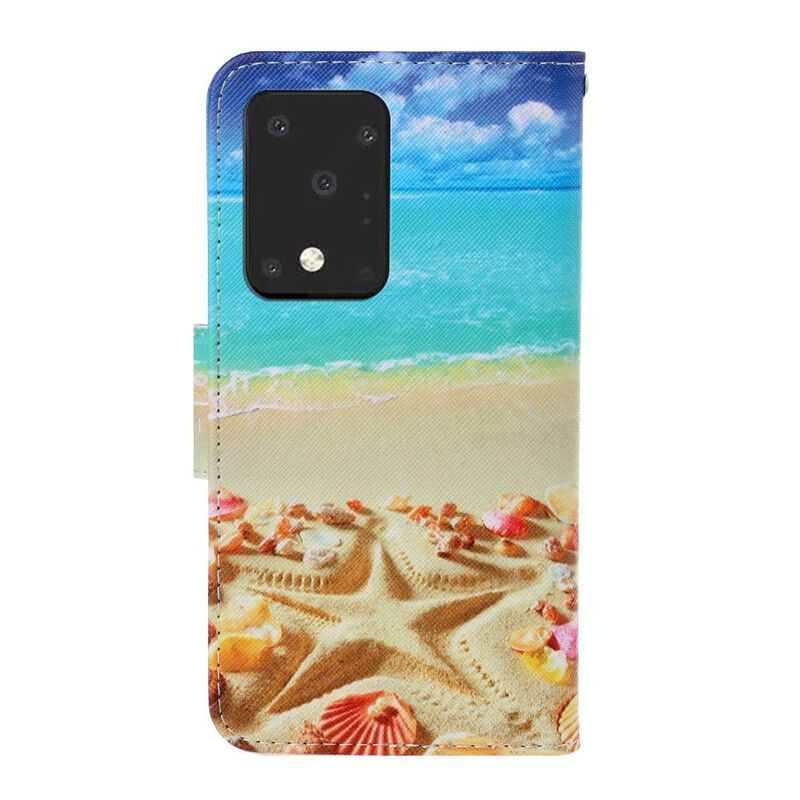 Flip Cover Samsung Galaxy S20 Ultra Med Snor Thong Beach