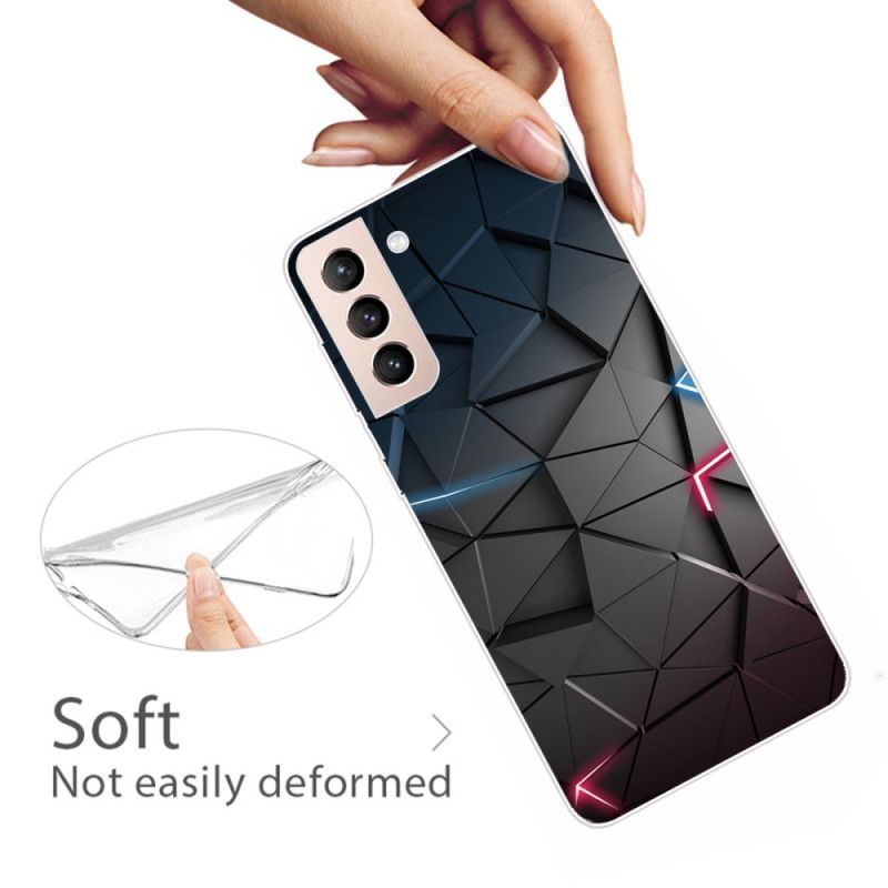 Cover Samsung Galaxy S22 5G Fleksibel Geometri