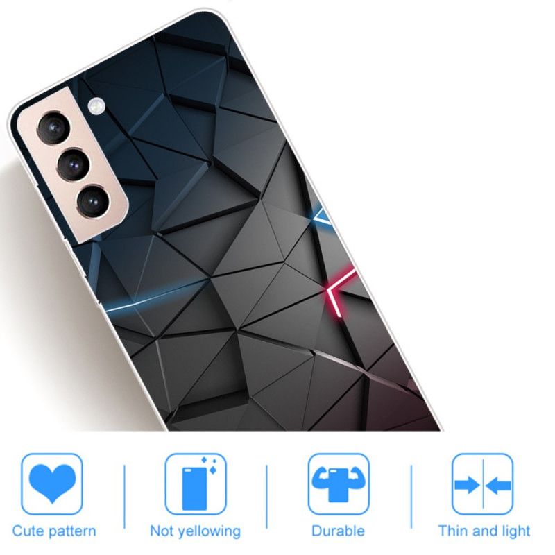 Cover Samsung Galaxy S22 5G Fleksibel Geometri