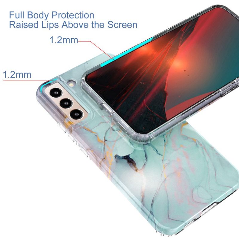 Cover Samsung Galaxy S22 5G Fleksibel Silikonemarmor