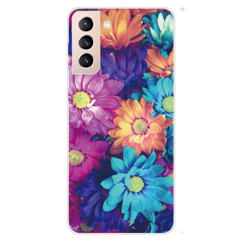 Cover Samsung Galaxy S22 5G Fleksible Blomster