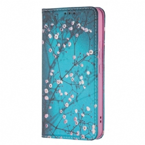 Cover Samsung Galaxy S22 5G Flip Cover Blomstrende Grene