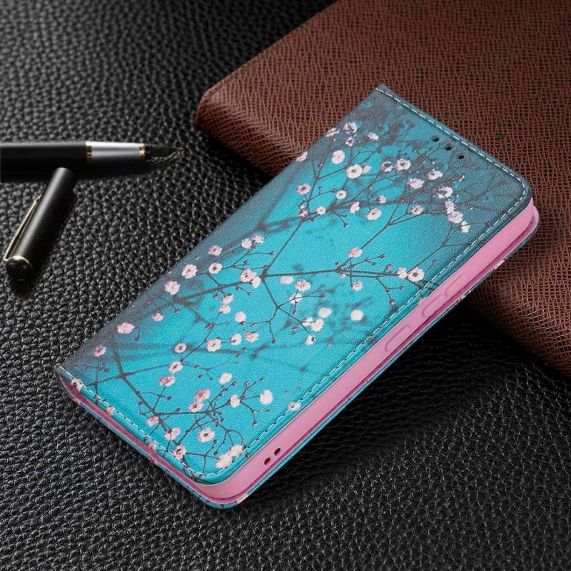 Cover Samsung Galaxy S22 5G Flip Cover Blomstrende Grene