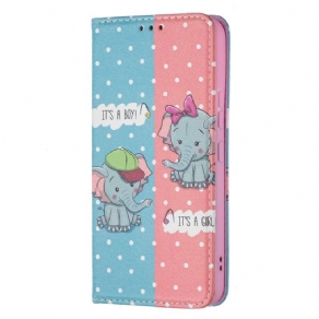 Cover Samsung Galaxy S22 5G Flip Cover Elefanter