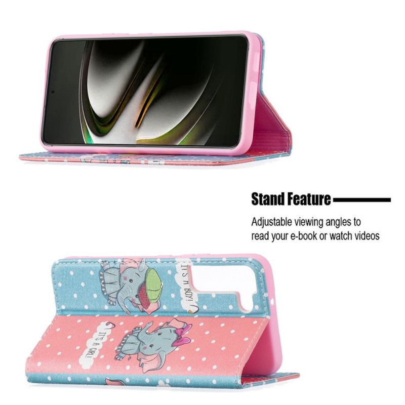 Cover Samsung Galaxy S22 5G Flip Cover Elefanter