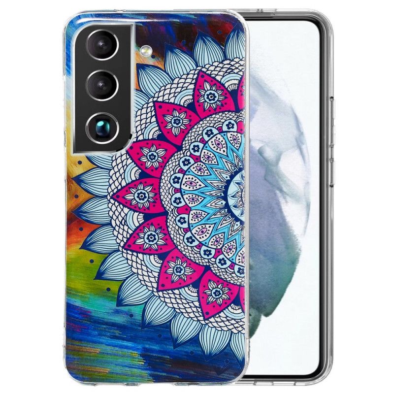 Cover Samsung Galaxy S22 5G Fluorescerende Blomsterserie