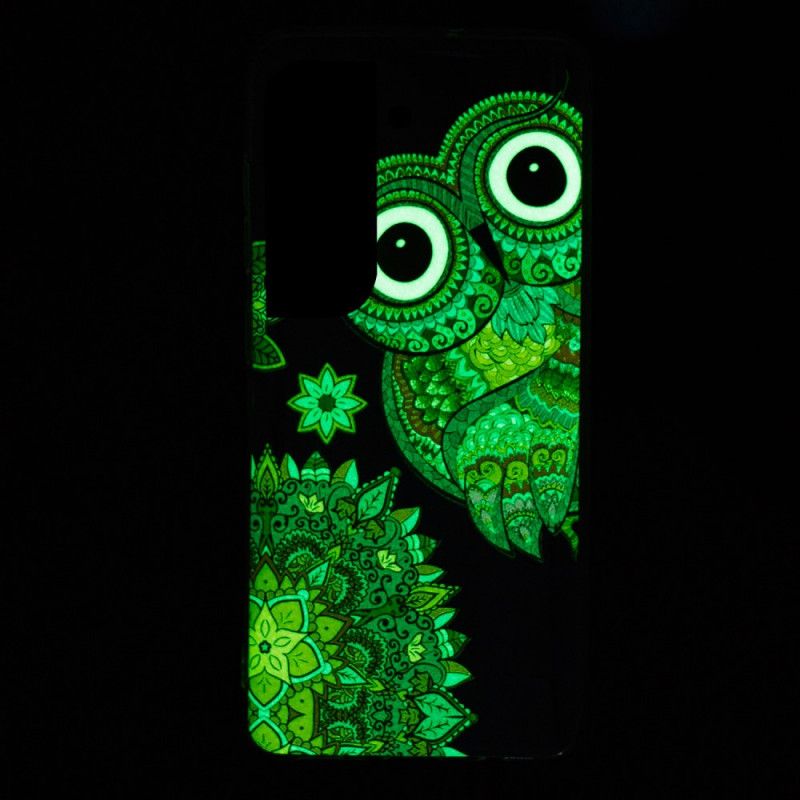 Cover Samsung Galaxy S22 5G Fluorescerende Mandalaugle