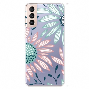 Cover Samsung Galaxy S22 5G Gennemsigtig Én Blomst