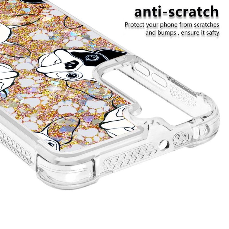 Cover Samsung Galaxy S22 5G Hr Glitter Dog