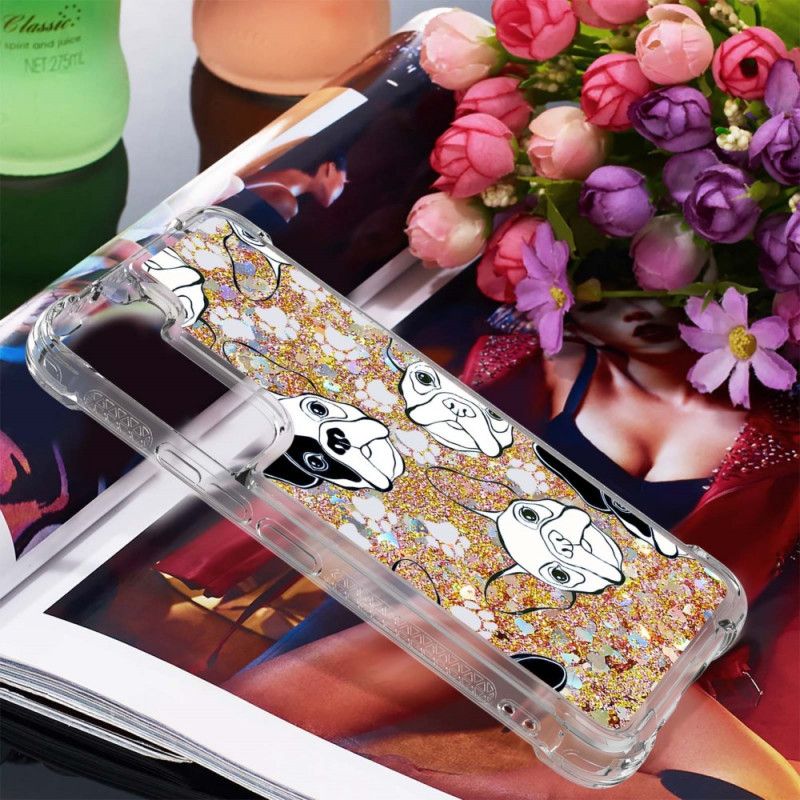 Cover Samsung Galaxy S22 5G Hr Glitter Dog