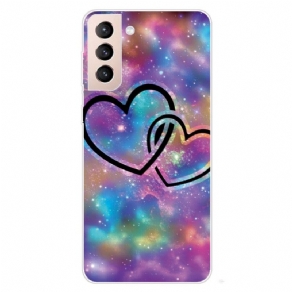 Cover Samsung Galaxy S22 5G Kædte Hjerter