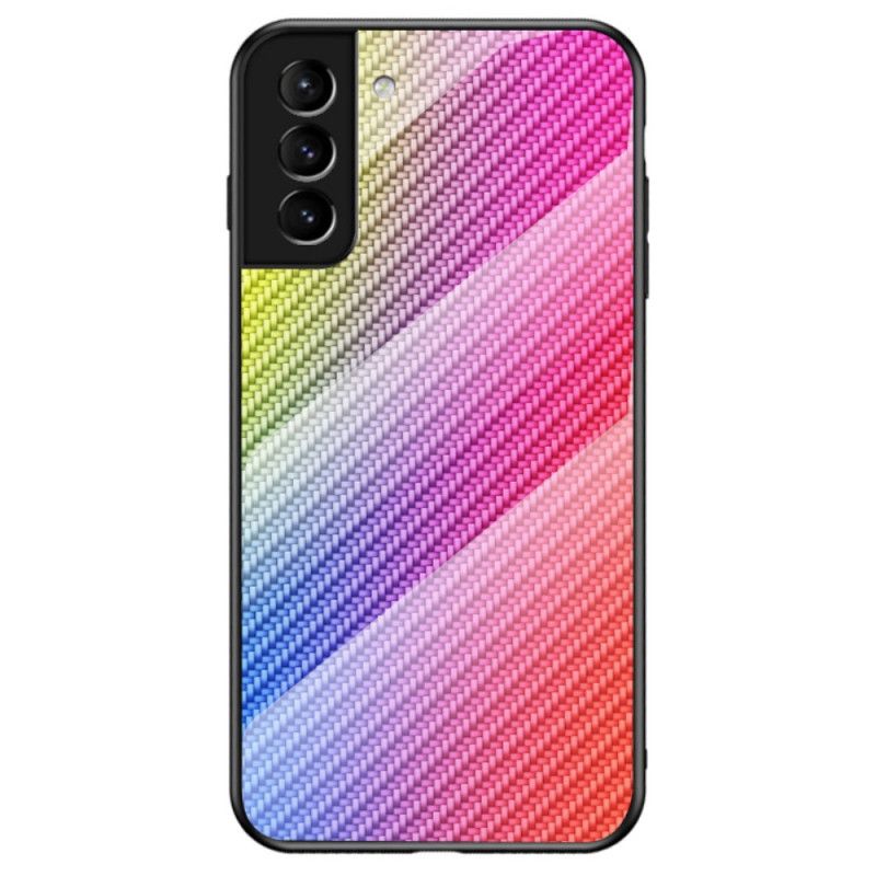 Cover Samsung Galaxy S22 5G Kulfiber Hærdet Glas