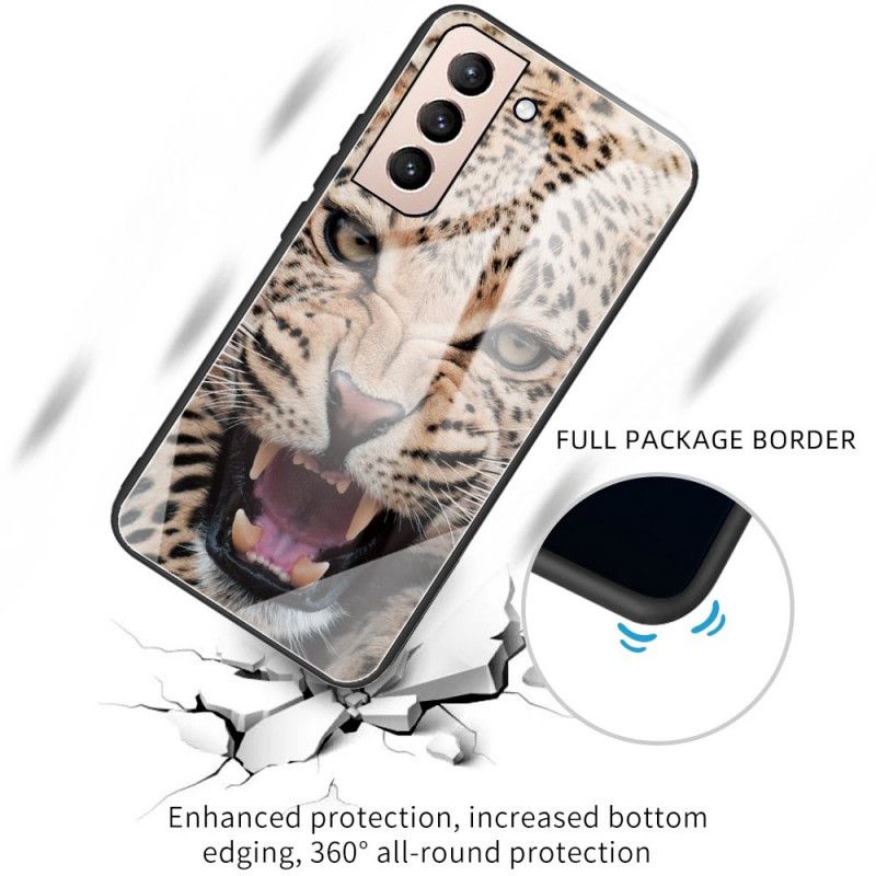 Cover Samsung Galaxy S22 5G Leopard Hærdet Glas