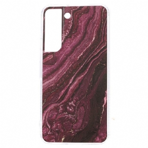 Cover Samsung Galaxy S22 5G Mousserende Marmor