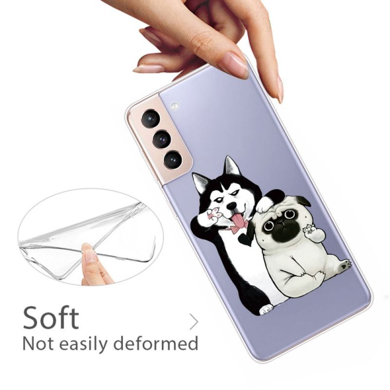 Cover Samsung Galaxy S22 5G Sjove Hunde