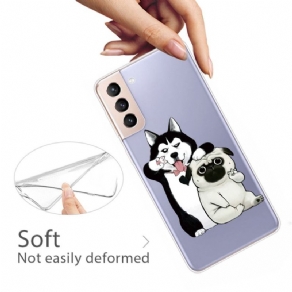 Cover Samsung Galaxy S22 5G Sjove Hunde