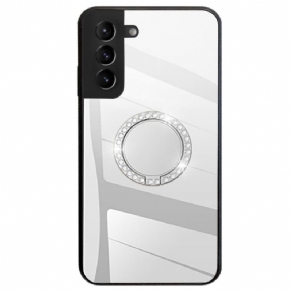 Cover Samsung Galaxy S22 5G Spejl Med Roterende Ring