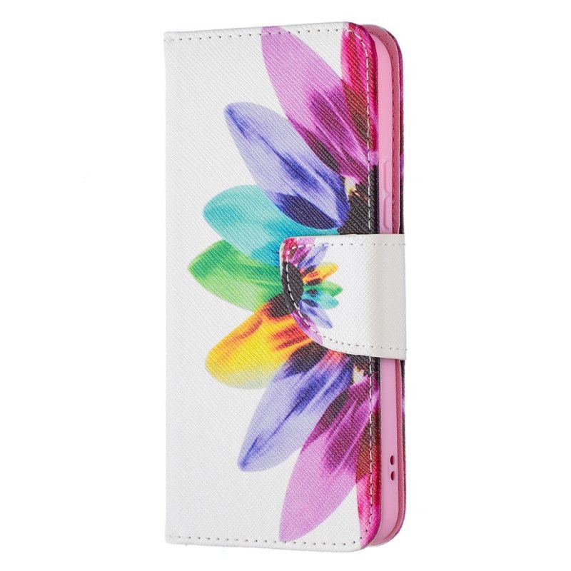 Flip Cover Samsung Galaxy S22 5G Akvarelblomst