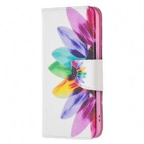 Flip Cover Samsung Galaxy S22 5G Akvarelblomst