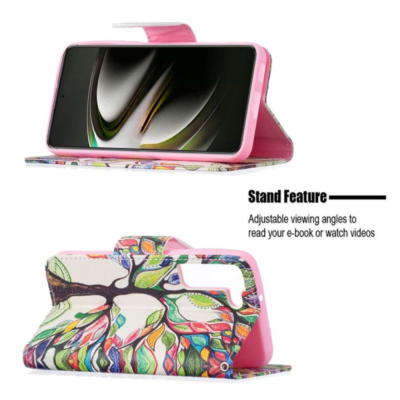 Flip Cover Samsung Galaxy S22 5G Farvet Træ