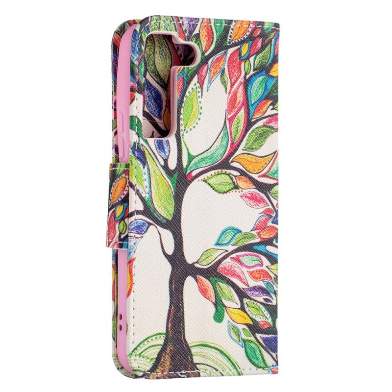 Flip Cover Samsung Galaxy S22 5G Farvet Træ