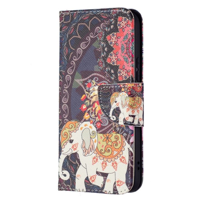 Flip Cover Samsung Galaxy S22 5G Indisk Elefant