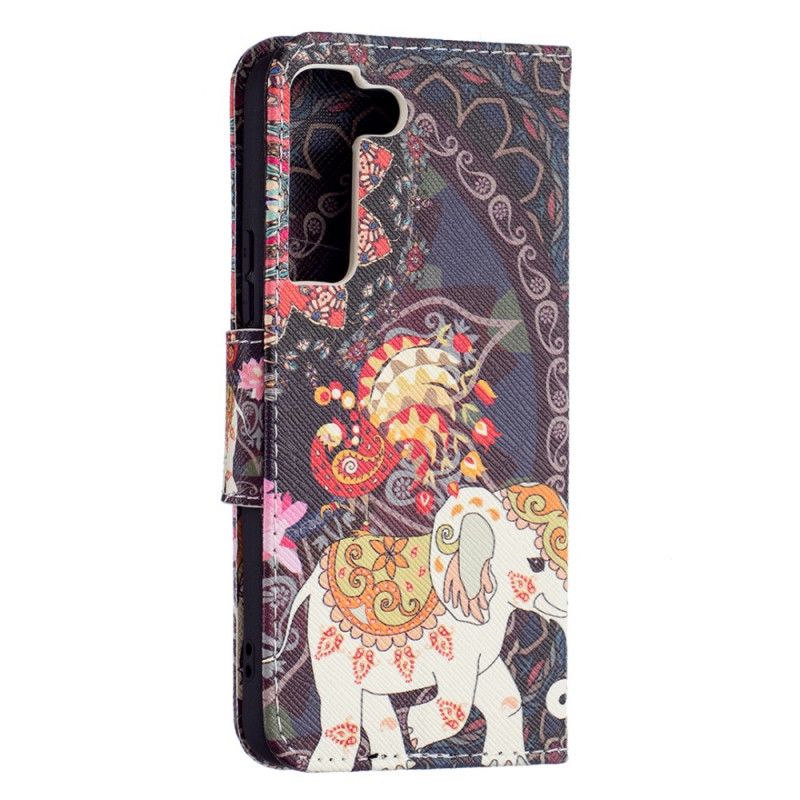 Flip Cover Samsung Galaxy S22 5G Indisk Elefant