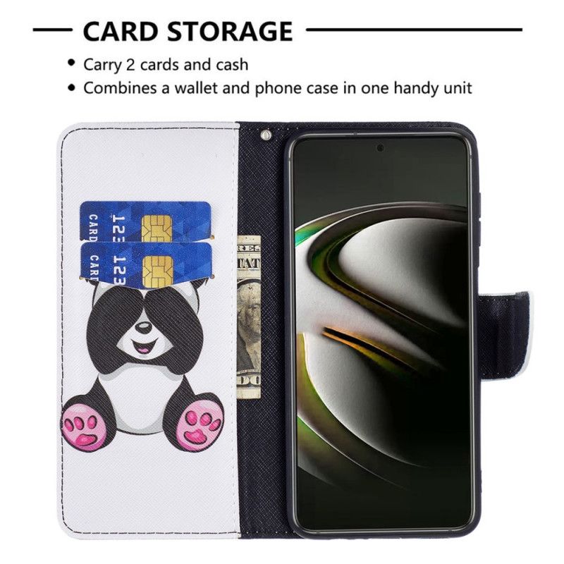 Flip Cover Samsung Galaxy S22 5G Panda Sjov