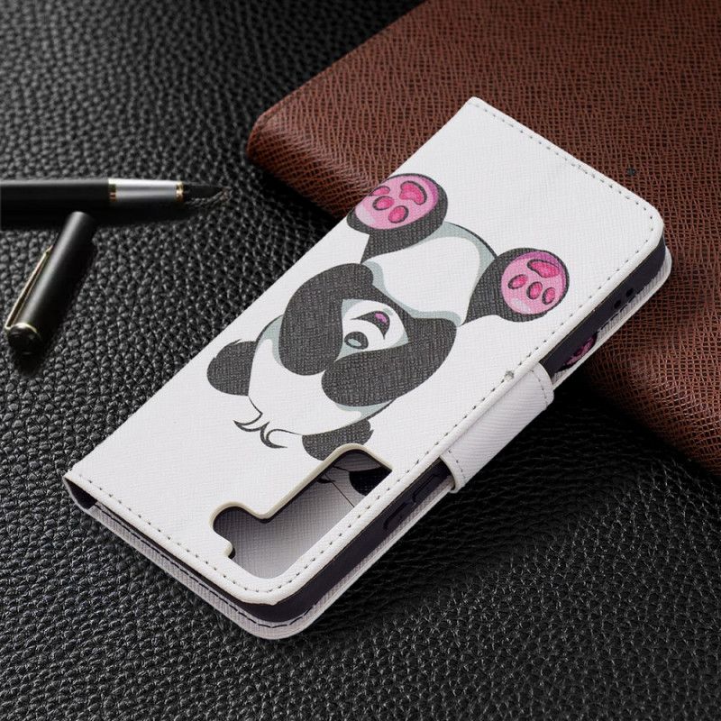 Flip Cover Samsung Galaxy S22 5G Panda Sjov