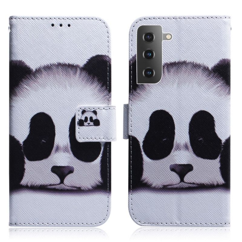 Flip Cover Samsung Galaxy S22 5G Pandaansigt