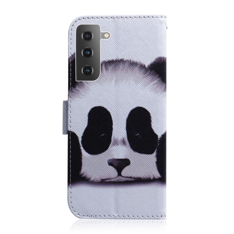 Flip Cover Samsung Galaxy S22 5G Pandaansigt