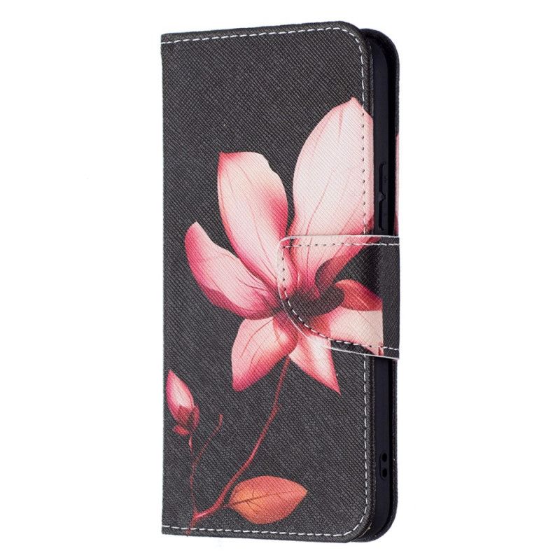 Flip Cover Samsung Galaxy S22 5G Pink Blomst