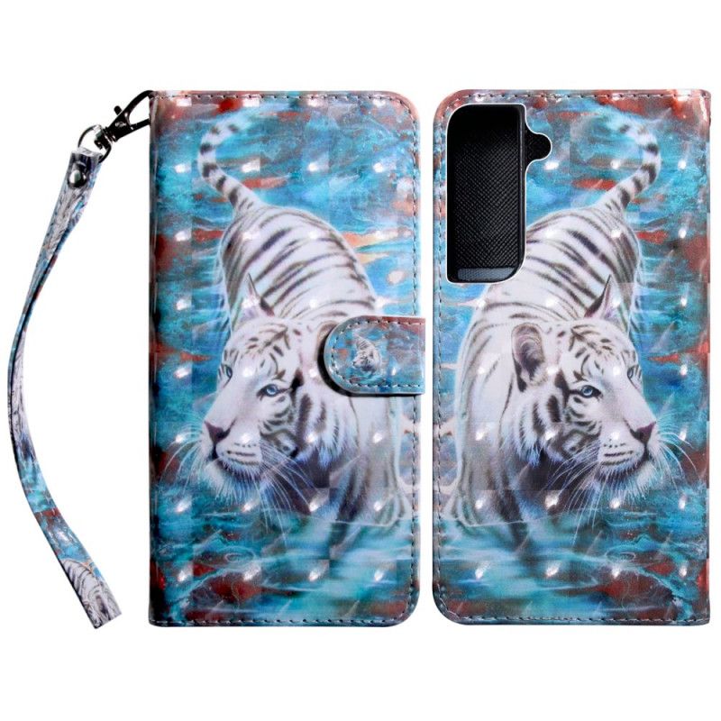 Flip Cover Samsung Galaxy S22 5G Tiger Lucien