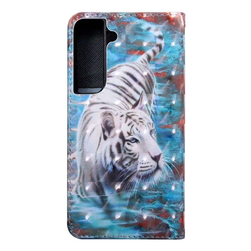 Flip Cover Samsung Galaxy S22 5G Tiger Lucien